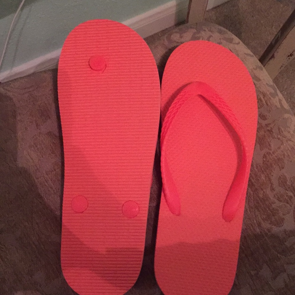 Bright pink sandals
